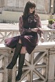 Midi sleeveless dress with belt