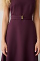 Midi sleeveless dress with belt