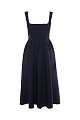 Midi dress with corset bustier