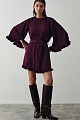 Mini dress with ruffle hem
