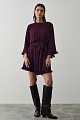 Mini dress with ruffle hem