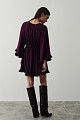 Mini dress with ruffle hem