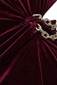 Mini velvet dress with cut out