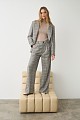 Plaid trouers with pleats