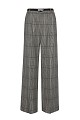 Plaid trouers with pleats
