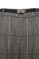 Plaid trouers with pleats