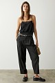 Barrel trousers with belt