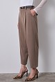 Barrel trousers with belt