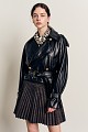 Mini pleated leopard skirt