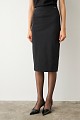 Midi pencil skirt with rhinestones
