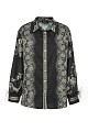 Printed shirt with feathers