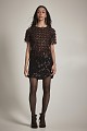 Shortsleeves sequined top - Gold label