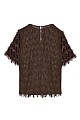 Shortsleeves sequined top - Gold label