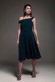 Midi dress with belt - Gold label