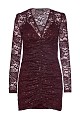 Mini lace sequined dress with long sleeves - Gold label