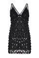 Vestido mini lentejuelas transparente - Gold label
