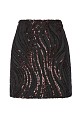 Mini sequined skirt - Gold label