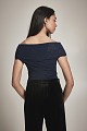 Off shoulder body with lurex - Gold label
