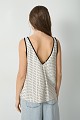 Polka dot satin top