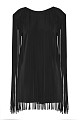 Vestido mini sin mangas con flecos