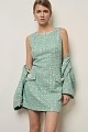Vestido mini de tweed con lentejuelas