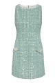 Vestido mini de tweed con lentejuelas