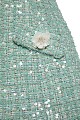Vestido mini de tweed con lentejuelas