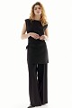 Mini sleeveless dress with belt