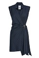 Mini striped wrap dress