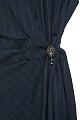 Mini striped wrap dress