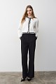 Pantalones rectos básicos de crepé
