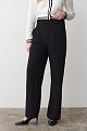 Pantalones rectos básicos de crepé