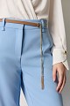 Cropped trousers with detachable belt