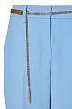 Cropped trousers with detachable belt