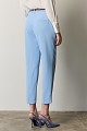 Cropped trousers with detachable belt
