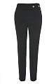 Trousers with bejeweled buttons