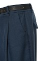 Tweed trousers with belt