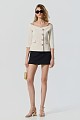 Off shoulders blazer with 3/4 sleeves