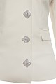 Off shoulders blazer with 3/4 sleeves