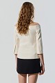 Off shoulders blazer with 3/4 sleeves