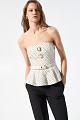 Polka dot top with scarf