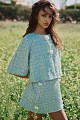 Bolero de tweed con lentejuelas