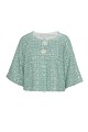 Bolero de tweed con lentejuelas