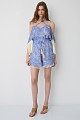 Shorts estampados con volantes