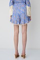 Shorts estampados con volantes