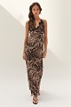 Vestido largo con estampado animal - Gold Label