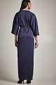 Maxi wrap satin dress - Gold label